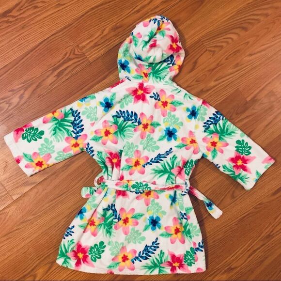 Nautica Bright Colorful Terry Cloth Robe W/Belt Swim Cover Up Size 5/6 - Picture 8 of 13